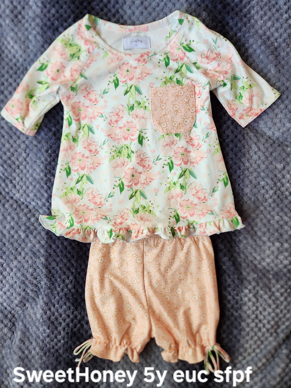 Sweet Honey Girl Floral Set